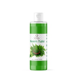RUPAM Organic Neem Tulsi Facewash for Men and Women | Clear Acne, Improve Complexion and Brighten Skin